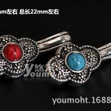 藏式佛珠雅韻 22mm松石鑲嵌計數器卡子與DIY魅力詳解