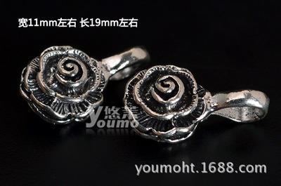 銅銀色19mm花多計數器卡子 藏式佛珠DIY的精髓配件